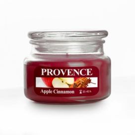 Provence Vonná svíčka ve skle 45 hodin jablko a skořice Kitos.cz