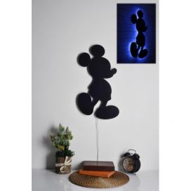 Hanah Home Nástěnná dekorace s led osvětlením Mickey Mouse modrá