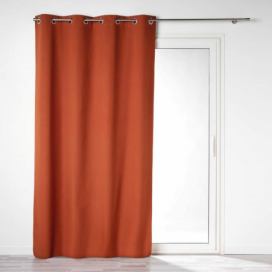 Douceur d\'intérieur Závěs do obývacího pokoje OBSCURE, BLACKOUT, 140 x 260 cm, oranžový