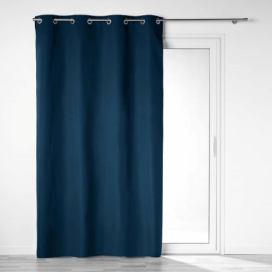 Douceur d\'intérieur Závěs do obývacího pokoje OBSCURE, BLACKOUT, 140 x 260 cm, tmavě modrý