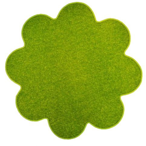 Vopi koberce Kusový koberec Eton zelený květina - 120x120 kytka cm Mujkoberec.cz