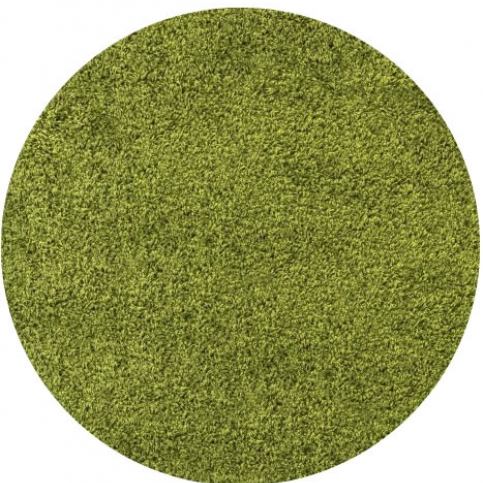 Ayyildiz koberce Kusový koberec Life Shaggy 1500 green kruh - 120x120 (průměr) kruh cm Mujkoberec.cz