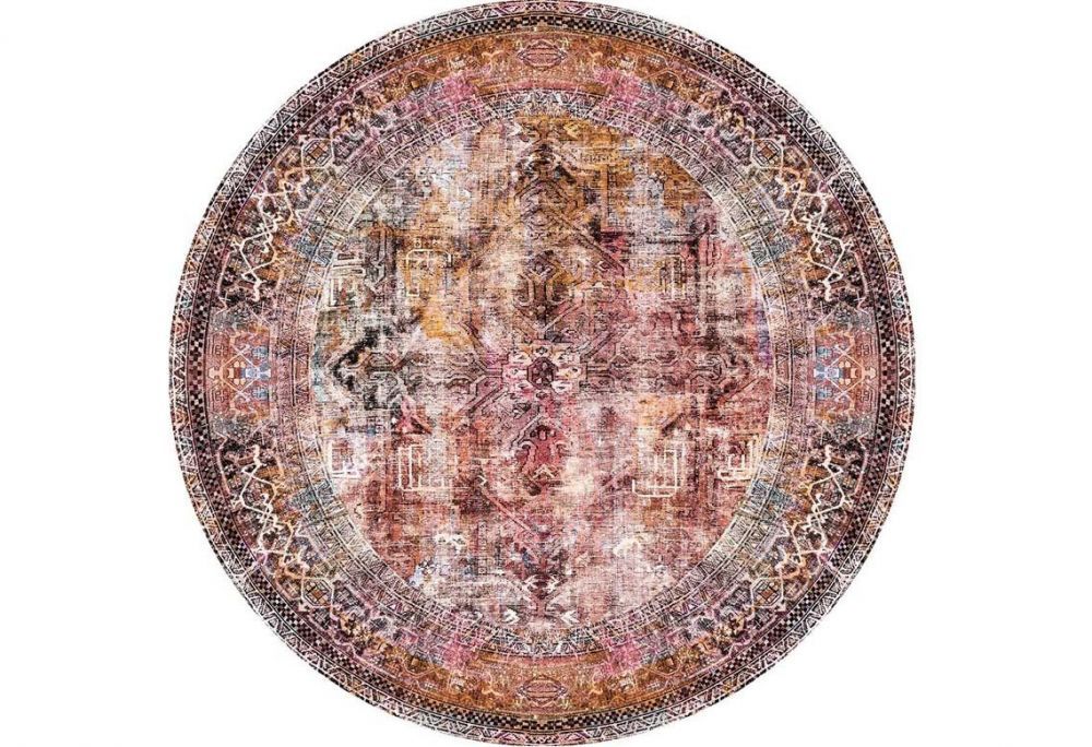 Conceptum Hypnose Kulatý koberec Fusion Chenille 230 cm vícebarevný - Houseland.cz