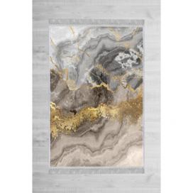 Conceptum Hypnose Koberec Marble 160x230 cm šedý/zlatý Houseland.cz