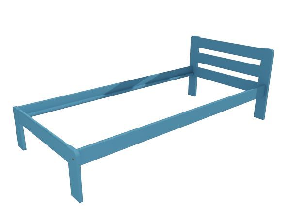 Dětská postel VMK002A modrá, 90x200 cm - FORLIVING