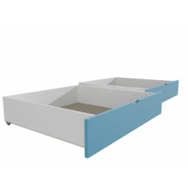 Úložné prostory 2ks modrá pro postel bez přistýlky