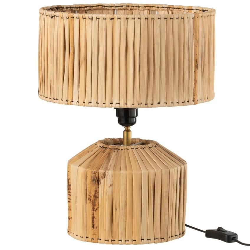 Bambusová stolní lampa J-Line Labana 30,5 cm - Designovynabytek.cz