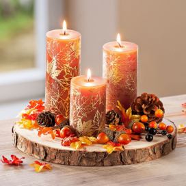 Weltbild Dekorační sada se svíčkami Podzim