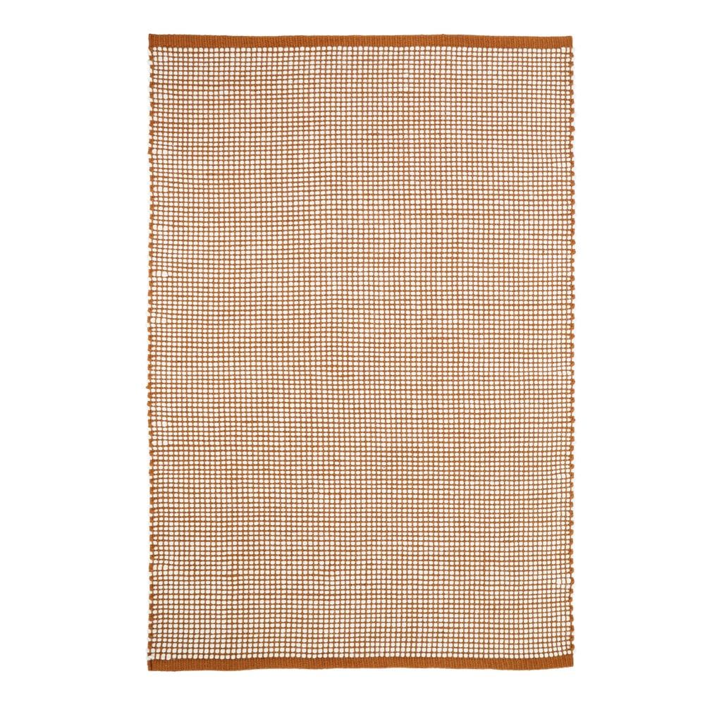 Oranžový koberec s podílem vlny 200x140 cm Bergen - Nattiot - Bonami.cz