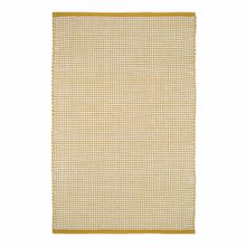 Žlutý koberec s podílem vlny 200x140 cm Bergen - Nattiot Bonami.cz