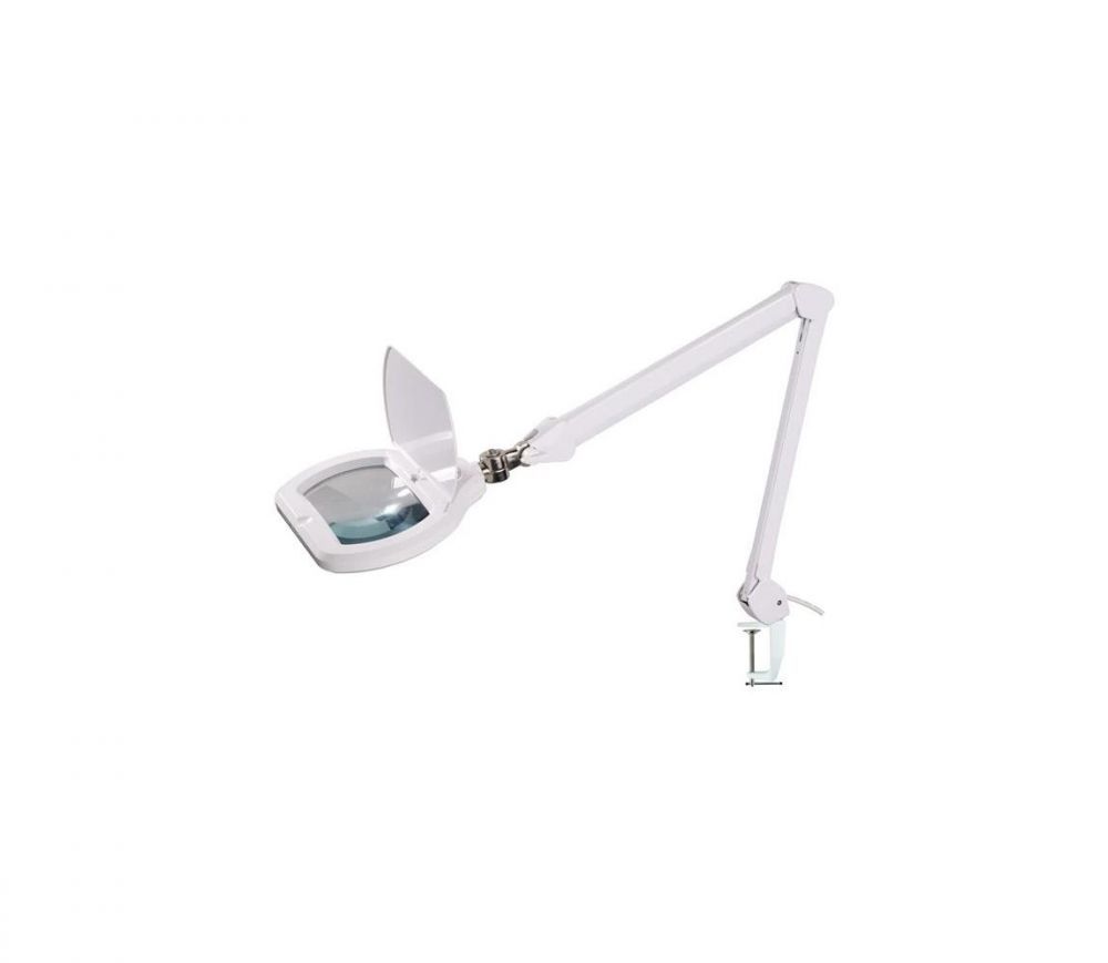 Geti LED Stmívatelná stolní lampa s lupou LED/12W/230V bílá  -  Svět-svítidel.cz