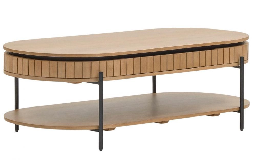 Dřevěný konferenční stolek Kave Home Licia 130 x 65 cm - Designovynabytek.cz
