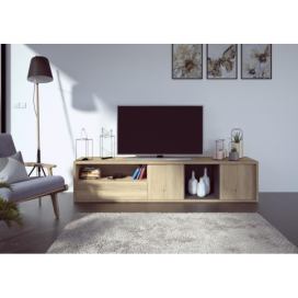Aldo Prostorný, designový televizní stolek Frame oak