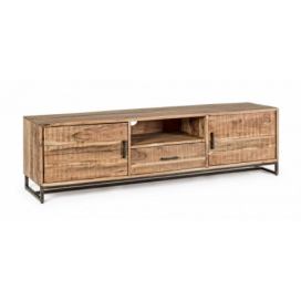 BIZZOTTO dřevěný TV stolek ELMER 50x175 cm