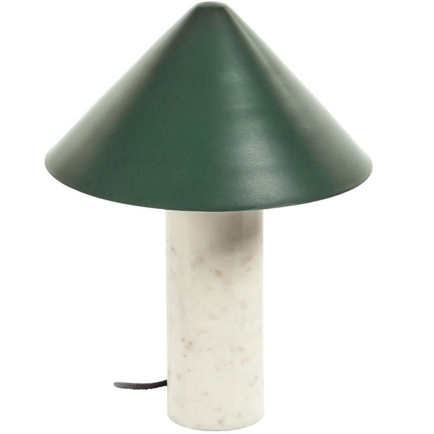 Zelená kovová stolní lampa Kave Home Valentine - Designovynabytek.cz