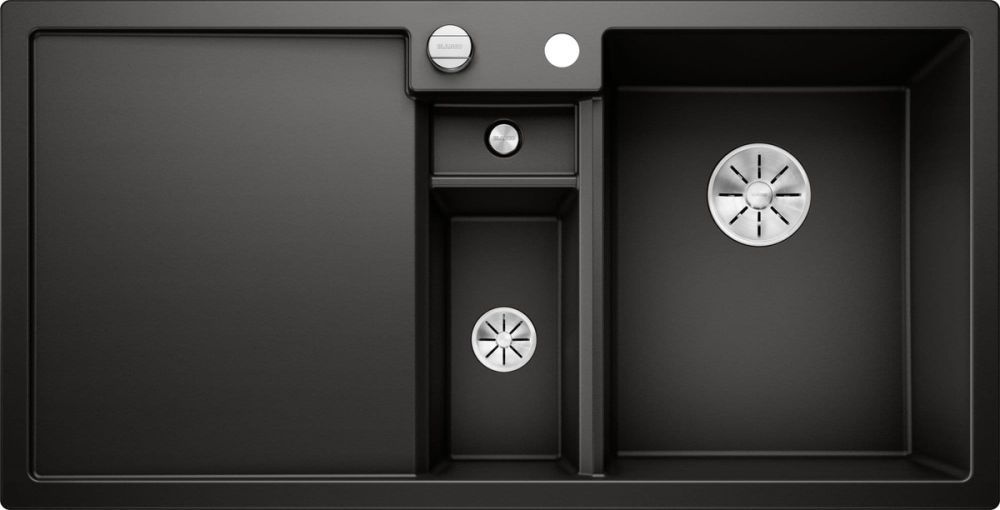 Dřez Blanco Collectis 6 S černý, s excentrem a miskou 525866 - Siko - koupelny - kuchyně
