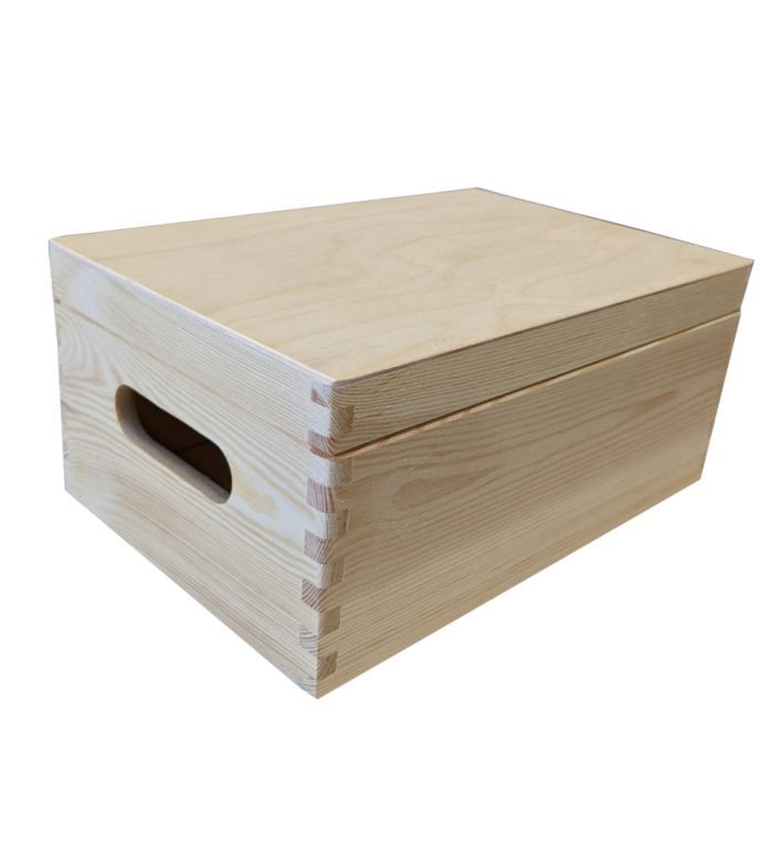   Dřevěný univerzální box s víkem, 30 x 20 x 13 cm\r\n - Kokiskashop.cz