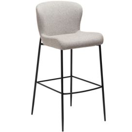 ​​​​​Dan-Form Béžová látková barová židle DAN-FORM Glam 78 cm