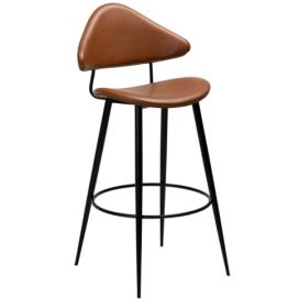 ​​​​​Dan-Form Hnědá koženková barová židle DAN-FORM Napoleon 76 cm