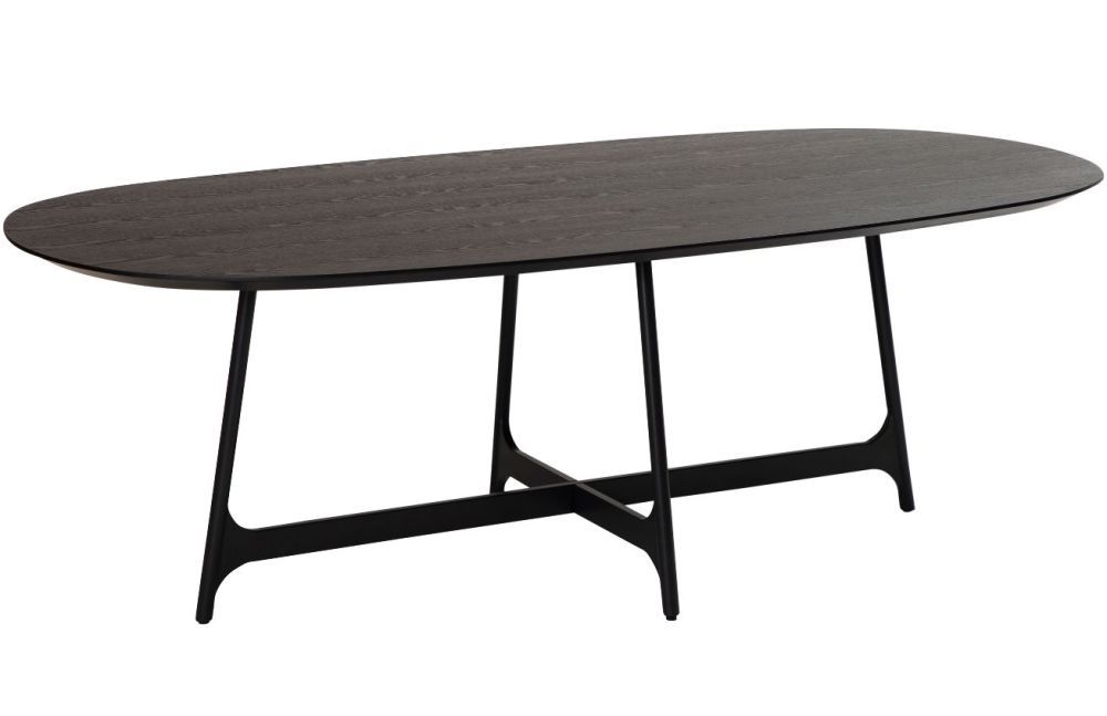 ​​​​​Dan-Form Černý dřevěný jídelní stůl DAN-FORM Ooid 220 x 110 cm - Designovynabytek.cz