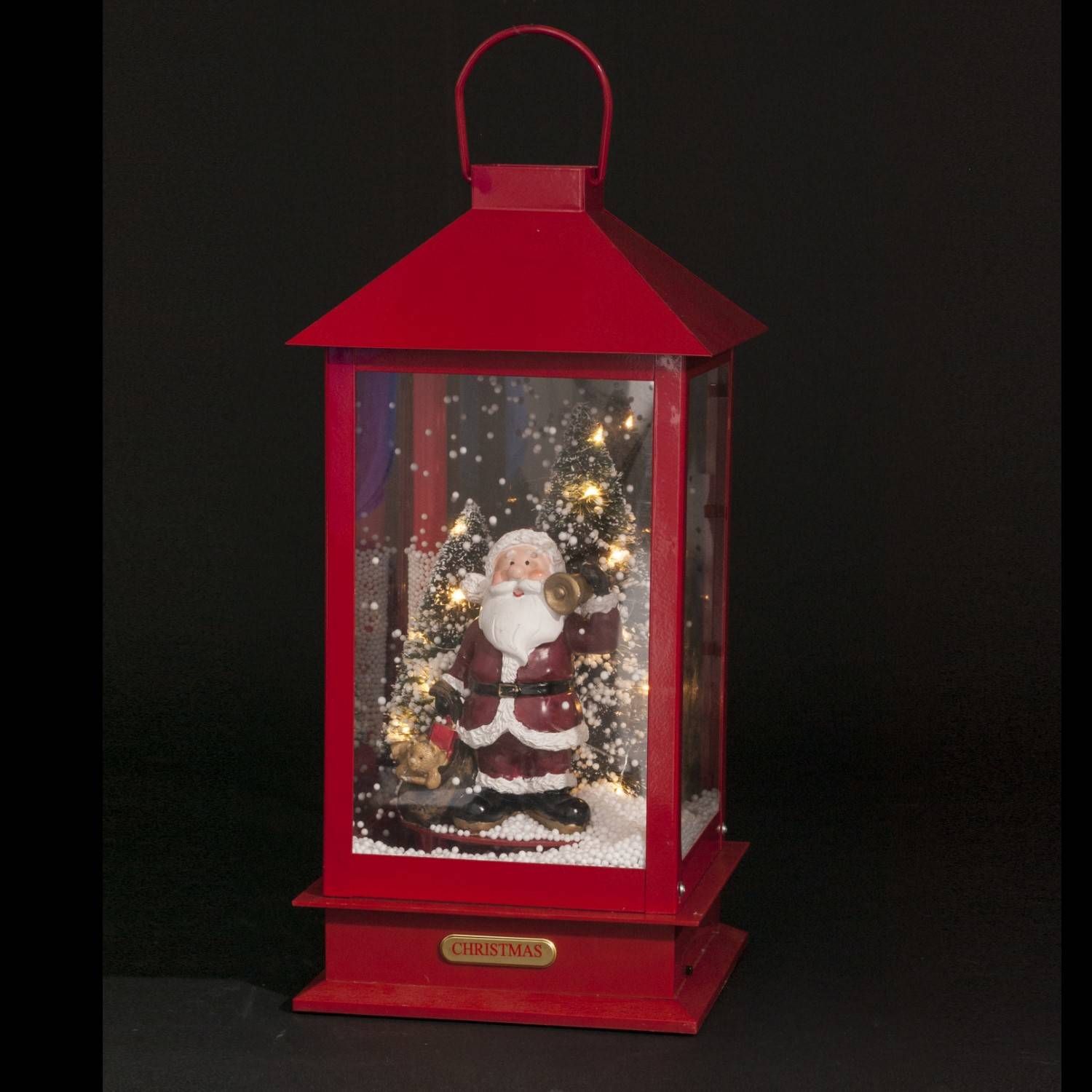 Fééric Lights and Christmas Lucerna Santa Claus, LED podsvíceni, 38 cm - EMAKO.CZ s.r.o.
