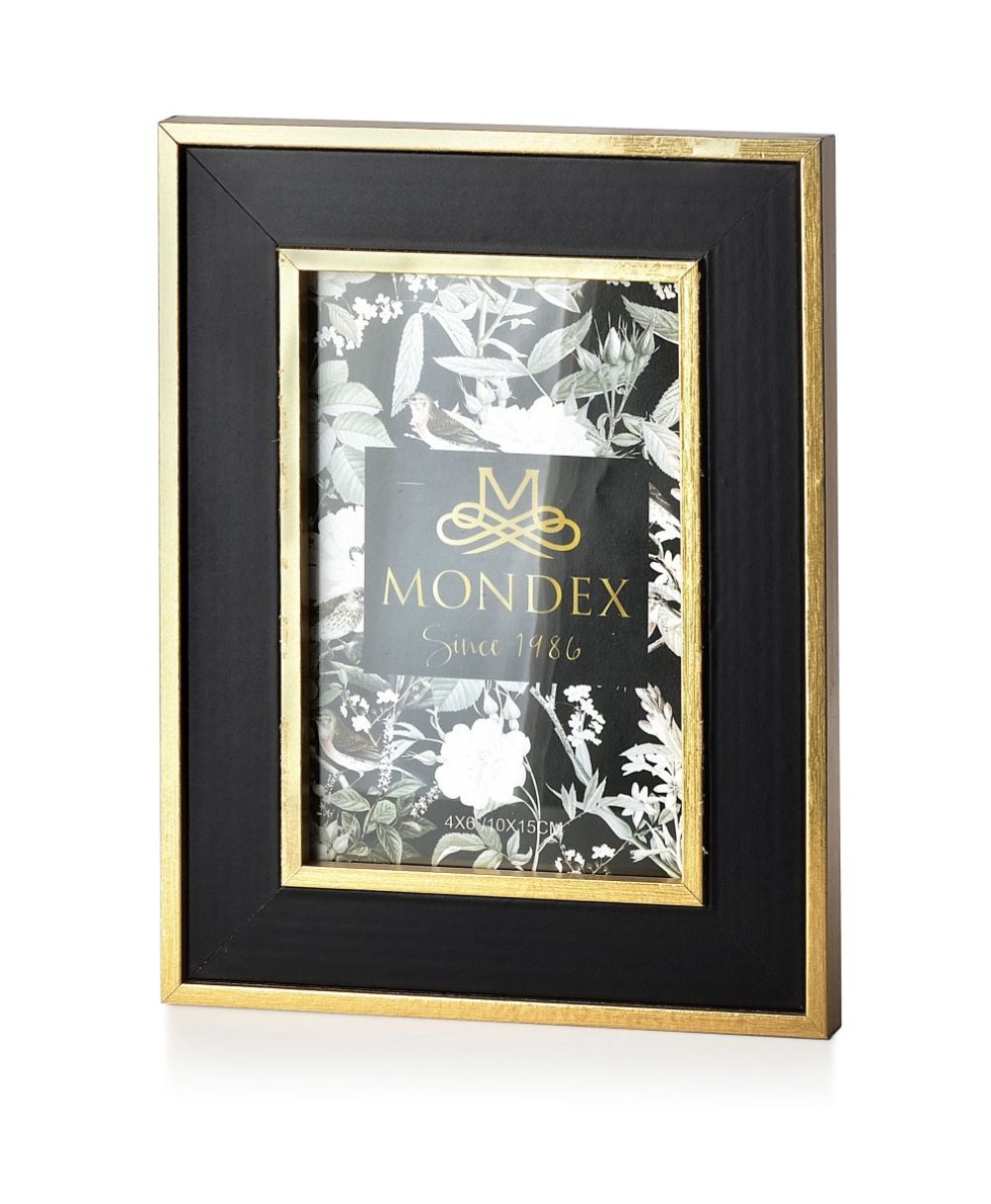 Mondex Fotorámeček ADI II 10x15 cm černý/zlatý - Houseland.cz