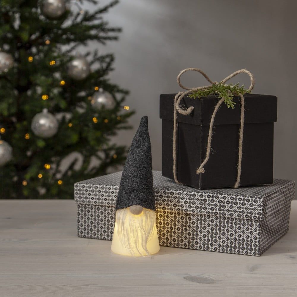 Bílo-černá světelná dekorace s vánočním motivem ø 6,5 cm Joylight – Star Trading - Bonami.cz