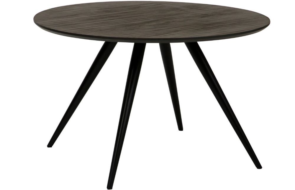 ​​​​​Dan-Form Hnědo šedý dřevěný kulatý jídelní stůl DAN-FORM Eclipse 120 cm - Designovynabytek.cz