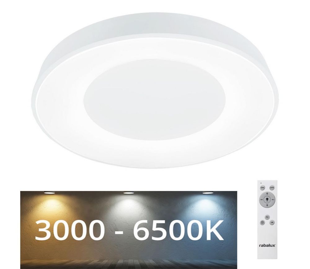 Rabalux Rabalux - LED Stmívatelné stropní svítidlo LED/38W/230V bílá + DO 3000-6500K  -  Svět-svítidel.cz