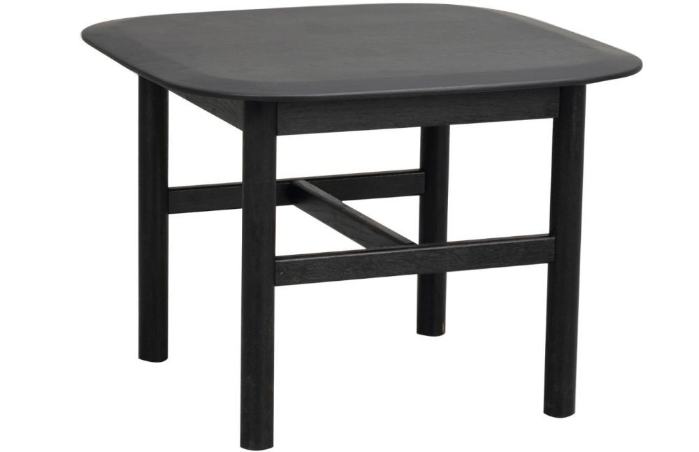 Černý dubový konferenční stolek ROWICO HAMMOND 62 x 62 cm - Designovynabytek.cz