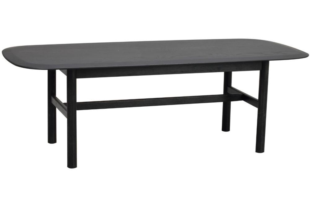 Černý dubový konferenční stolek ROWICO HAMMOND 135 x 62 cm - Designovynabytek.cz