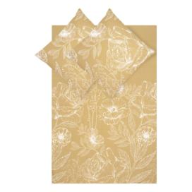 Žluté povlečení z bavlněného perkálu 200x200 cm Keno - Westwing Collection