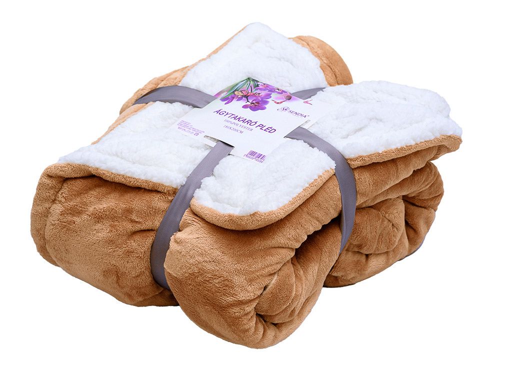 Luxusní béžová beránková deka z mikroplyše, 150x200 cm - Výprodej Povlečení