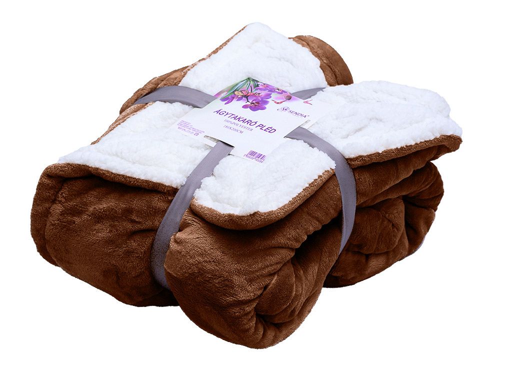 Luxusní tmavě hnědá beránková deka z mikroplyše, 150x200 cm - Výprodej Povlečení