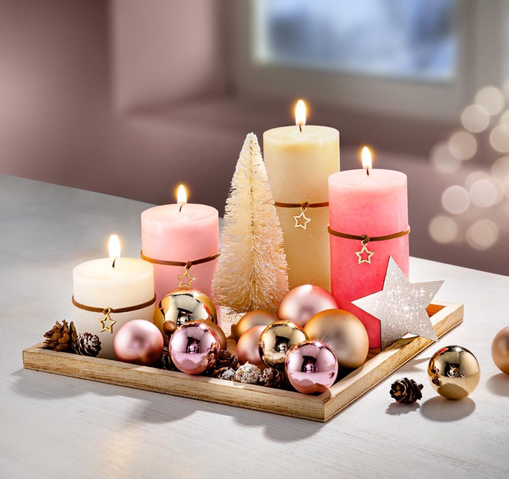 Weltbild Dekorační sada se svíčkami Sladké Vánoce - Velký Košík