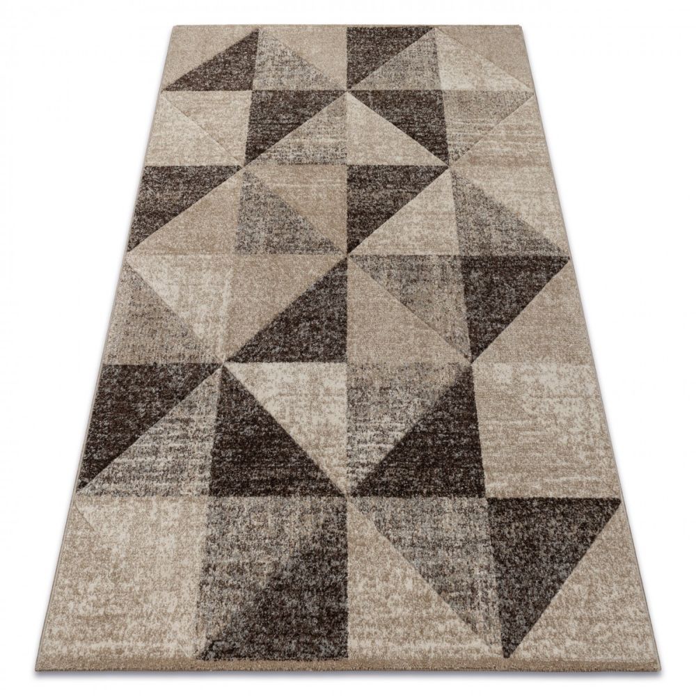 Dywany Lusczow Kusový koberec FEEL Triangle béžovo-hnědý, velikost 120x170 - Houseland.cz