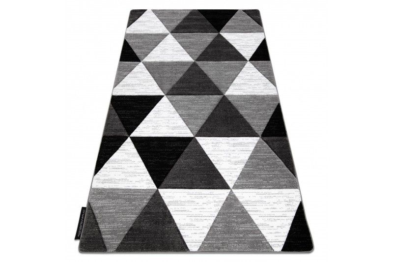 Dywany Lusczow Kusový koberec ALTER Rino trojúhelníky šedý, velikost 140x190 - Houseland.cz