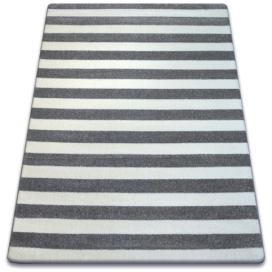 Dywany Lusczow Kusový koberec SKETCH WILLIAM šedý/bílý - pruhovaný, velikost 120x170 Houseland.cz