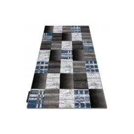 Dywany Lusczow Kusový koberec ALTER Siena čtverce/mřížka modrý, velikost 120x170