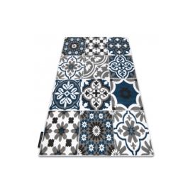 Dywany Lusczow Kusový koberec ALTER Porto květiny modrý, velikost 120x170 Houseland.cz