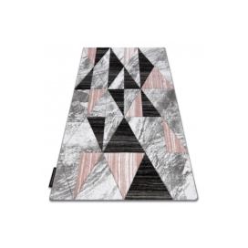 Dywany Lusczow Kusový koberec ALTER Nano trojúhelníky růžový, velikost 240x330 Houseland.cz