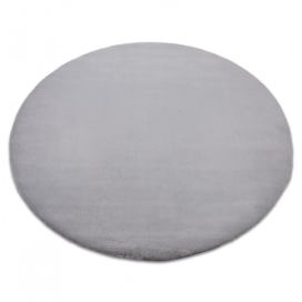 Dywany Lusczow Kulatý koberec BUNNY stříbrný, velikost kruh 100