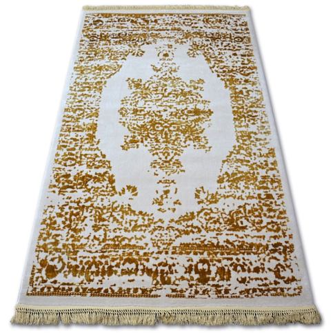 Dywany Lusczow Kusový koberec MANYAS Fegy krémovo-zlatý, velikost 80x150 Houseland.cz