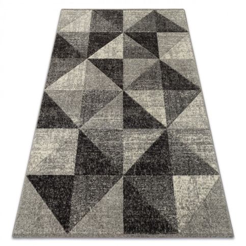 Dywany Lusczow Kusový koberec FEEL Triangle šedý, velikost 120x170 Houseland.cz