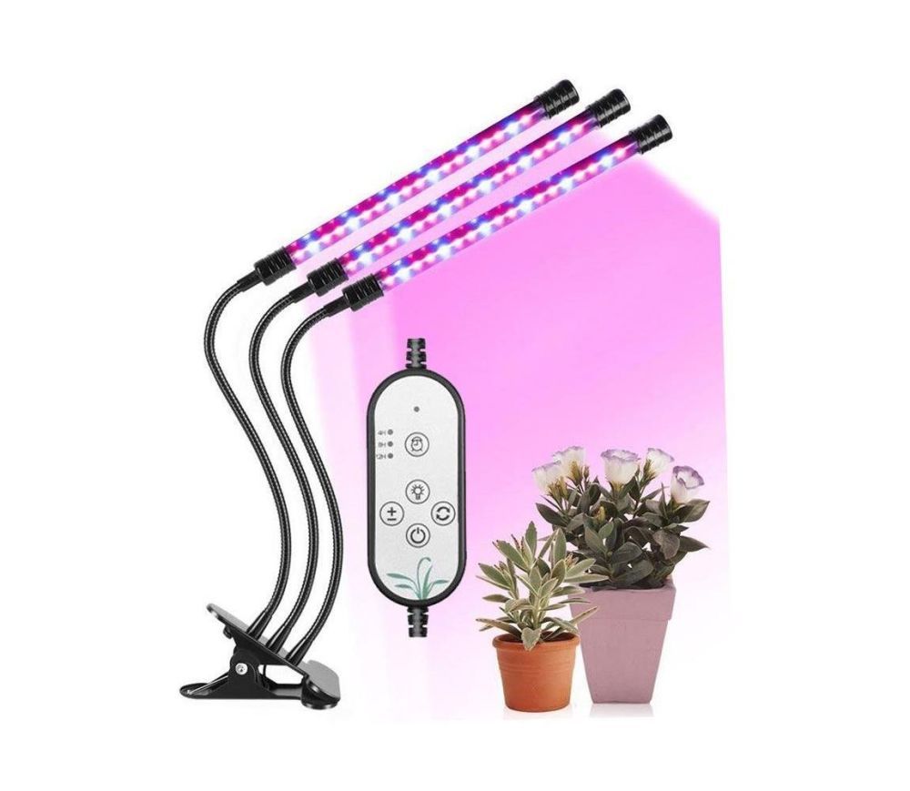  LED Stmívatelná stolní lampa s klipem pro pěstování rostlin LED/12W/5V  -  Svět-svítidel.cz