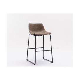 LuxD Designová barová židle Alba taupe