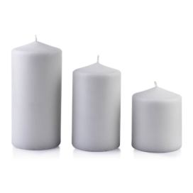 Mondex Malá svíčka Classic Candles 10 cm šedá