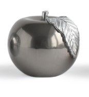 Mondex Kulatá svíčka Jablko 10 cm grafit - Houseland.cz