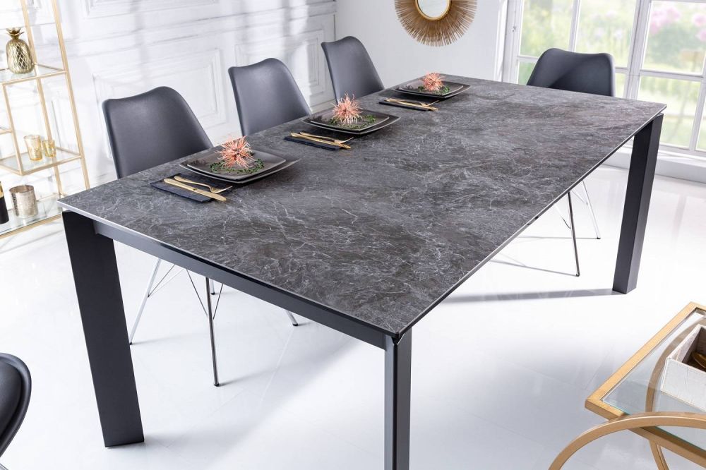 LuxD Roztahovací jídelní stůl Narissara X7 180-240 cm granit - vzor mramor - Estilofina-nabytek.cz