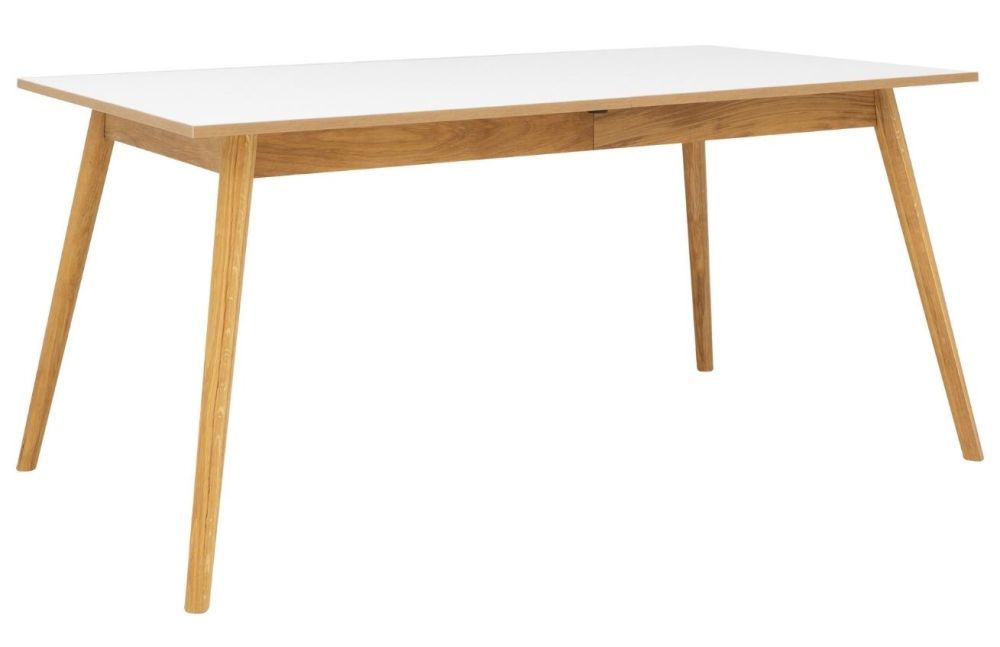Matně bílý lakovaný rozkládací jídelní stůl Tenzo Dot II. 160/205 x 90 cm - Designovynabytek.cz